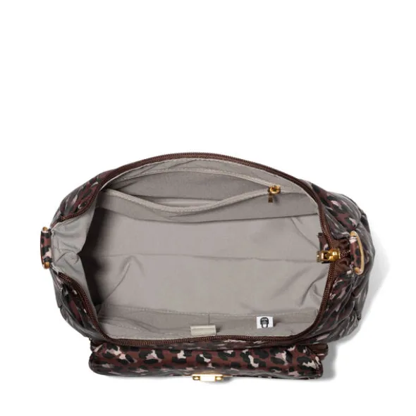Coastal Flip Lock Half Moon Bag