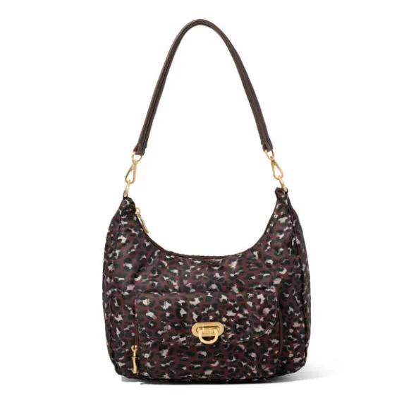 Coastal Flip Lock Half Moon Bag