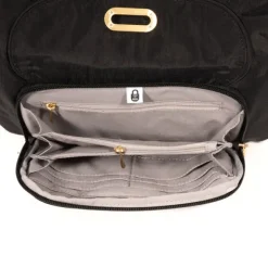 Coastal Flip Lock Half Moon Bag