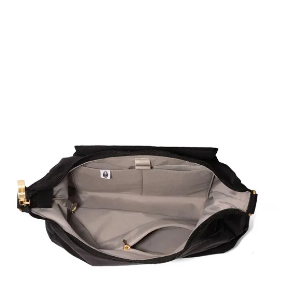 Coastal Flip Lock Half Moon Bag