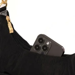Coastal Flip Lock Half Moon Bag