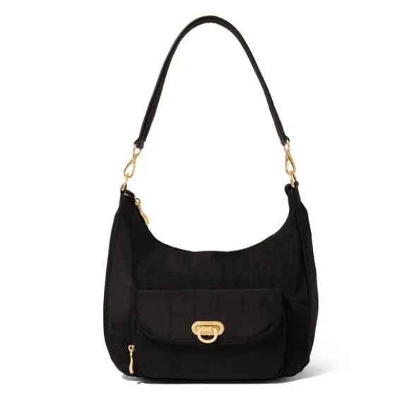 Coastal Flip Lock Half Moon Bag